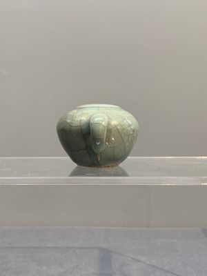 A Chinese Longquan celadon water dropper, Song — photo 2