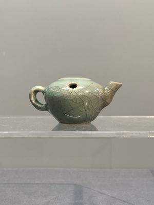 A Chinese Longquan celadon water dropper, Song — photo 3