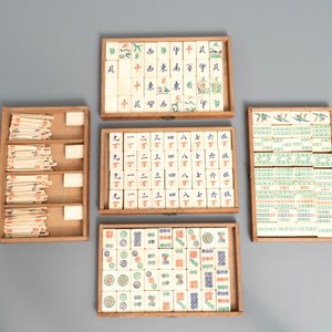A Chinese mahjong casket with bone tiles, Republic — photo 5
