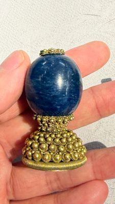 A Chinese mandarin official's court hat with finial and a separate hat finial — foto 17
