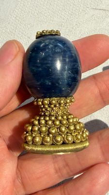 A Chinese mandarin official's court hat with finial and a separate hat finial — foto 18