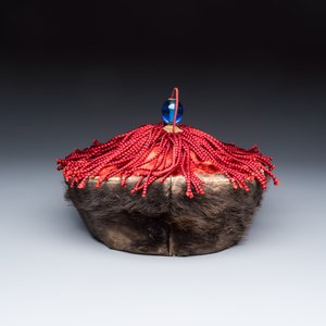 A Chinese mandarin official's court hat with finial and a separate hat finial — foto 5
