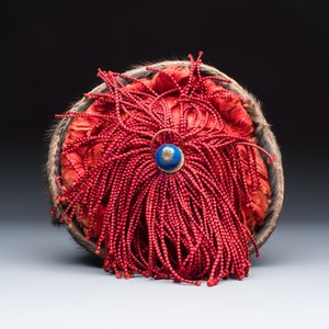 A Chinese mandarin official's court hat with finial and a separate hat finial — foto 6