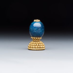 A Chinese mandarin official's court hat with finial and a separate hat finial — foto 8