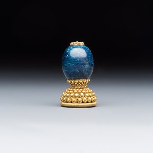 A Chinese mandarin official's court hat with finial and a separate hat finial — foto 9
