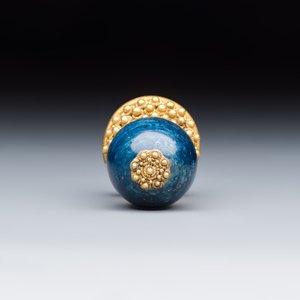 A Chinese mandarin official's court hat with finial and a separate hat finial — foto 10
