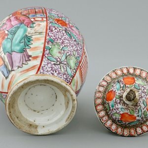 A Chinese mandarin tea caddy and cover, Qianlong, 18th C. — 照片 2