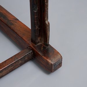 A Chinese marble-inset carved wood chair, early 20th C. — 照片 8
