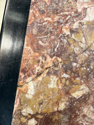 A Chinese marble-topped hongmu console table, 19/20th C. — photo 12