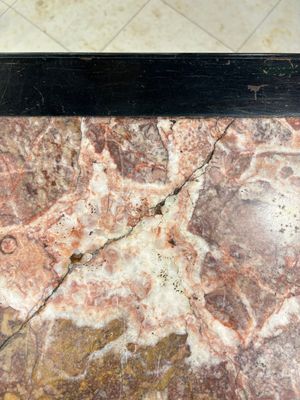 A Chinese marble-topped hongmu console table, 19/20th C. — photo 14