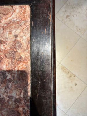 A Chinese marble-topped hongmu console table, 19/20th C. — photo 7