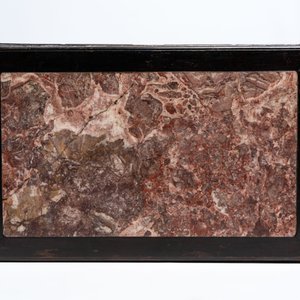 A Chinese marble-topped hongmu console table, 19/20th C. — photo 10