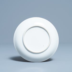 A Chinese Meissen-style export porcelain 'Peter the Great' cup and saucer, Qianlong — 照片 3