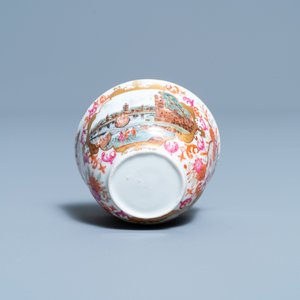 A Chinese Meissen-style export porcelain 'Peter the Great' cup and saucer, Qianlong — 照片 9