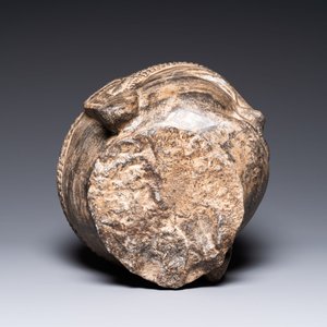 A Chinese Ming-style carved stone head of Buddha, 19/20th C. — 照片 6