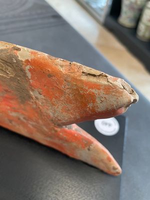 A Chinese Mingqi terracotta amphibian-shaped grave guardian with human head, Western Han — photo 5