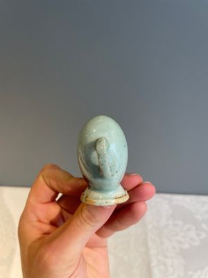A Chinese miniature peach-shaped Jun-type 'Cadogan' ewer, Qianlong — 照片 4