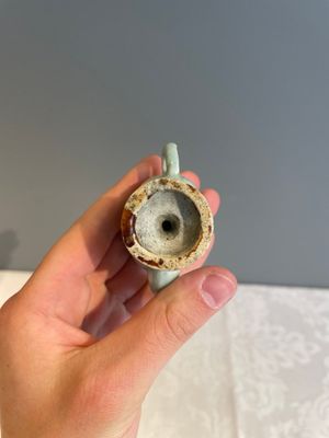 A Chinese miniature peach-shaped Jun-type 'Cadogan' ewer, Qianlong — 照片 5