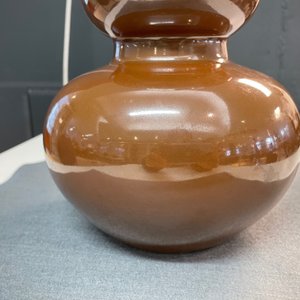 A Chinese monochrome brown-glazed double gourd vase, Qianlong mark, 18/19th C. — photo 8