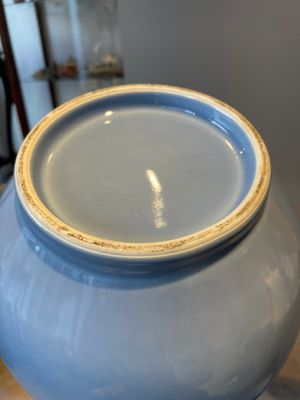 A Chinese monochrome clair-de-lune-glazed bottle vase, Republic — photo 5