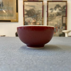 A Chinese monochrome copper-red-glazed wine cup, Yongzheng mark, 19/20th C. — 照片 10