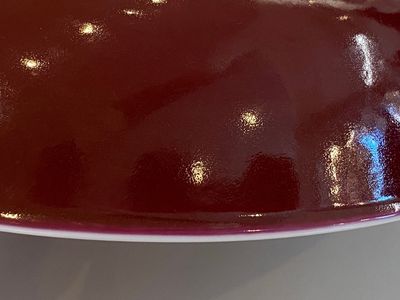 A Chinese monochrome copper-red plate, Guangxu mark and of the period — photo 14