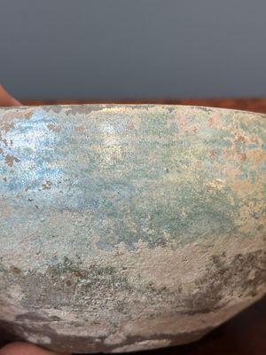 A Chinese monochrome green-glazed pottery scoop, Han — photo 8