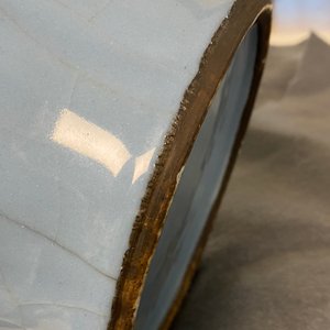 A Chinese monochrome lavender-blue vase, Qianlong — 照片 15