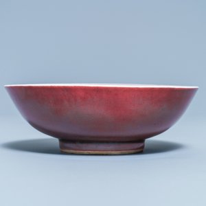 A Chinese monochrome liver-red bowl, 19th C. — photo 5