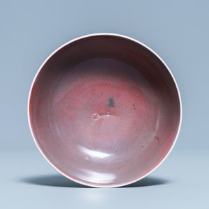 A Chinese monochrome liver-red bowl, 19th C. — photo 7