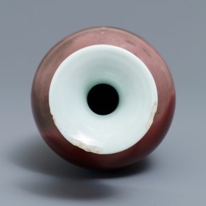 A Chinese monochrome liver red flambé vase, Kangxi — 照片 5