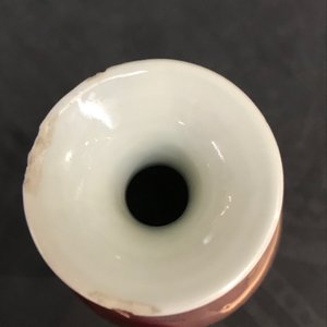 A Chinese monochrome liver red flambé vase, Kangxi — 照片 7