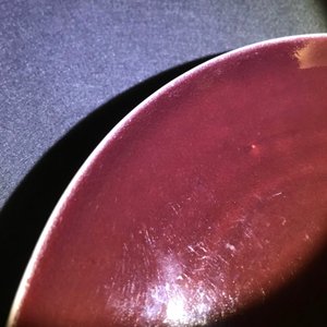 A Chinese monochrome liver-red plate, Qianlong mark and of the period — 照片 6