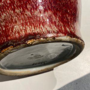 A Chinese monochrome peachbloom glazed vase, 18/19th C. — 照片 17