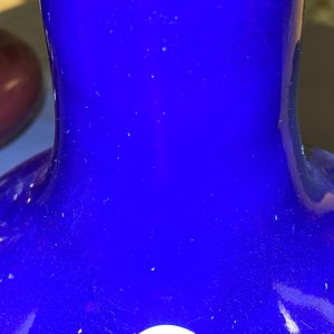 A Chinese monochrome 'sacrifical blue' bottle vase, Qianlong mark and of the period — photo 7