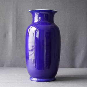 A Chinese monochrome 'sacrifical blue' vase, 19th C. — photo 7