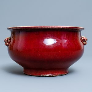 A Chinese monochrome sang de boeuf censer, 19th C. — 照片 4