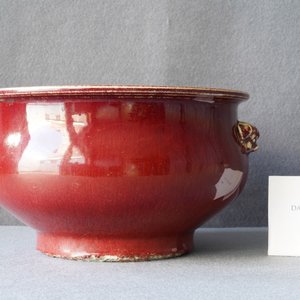 A Chinese monochrome sang de boeuf censer, 19th C. — 照片 8