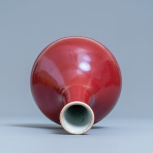 A Chinese monochrome sang de boeuf-glazed bottle vase, Kangxi — photo 5
