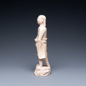 A Chinese monochrome soft paste sculpture of Adam, Kangxi — 照片 5