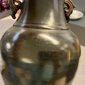 A Chinese monochrome teadust vase, Yongzheng mark, 19th C. — photo 8