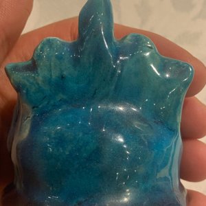 A Chinese monochrome turquoise-glazed 'luduan' censer, 19th C. — 照片 8
