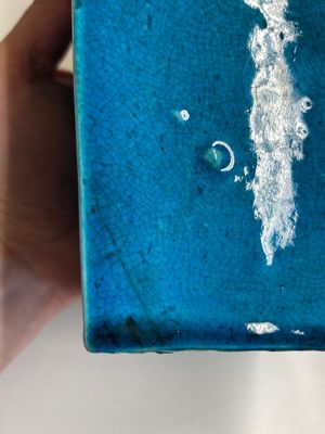 A Chinese monochrome turquoise-glazed square vase, Kangxi — photo 10