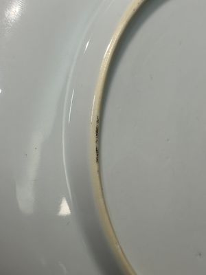 A Chinese monochrome white-glazed anhua 'dragon' plate, 18th C. — 照片 6