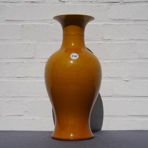 A Chinese monochrome yellow baluster vase, 19/20th C. — 照片 8