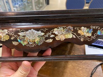 A Chinese mother-of-pearl-inlaid wooden Xiangqi chess board, 19th C. — photo 13