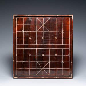 A Chinese mother-of-pearl-inlaid wooden Xiangqi chess board, 19th C. — photo 2