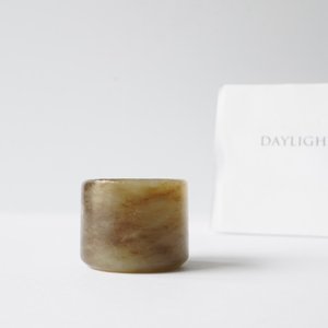 A Chinese mottled celadon jade archer's ring, Ming — photo 10