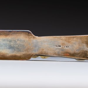 A Chinese mounted magnifying glass with a jade handle and a sterling silver letter opener with a jade handle, 19th C. — 照片 6