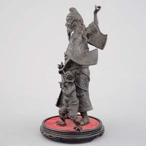 A Chinese mythological bronze group, 19/20th C. — 照片 2